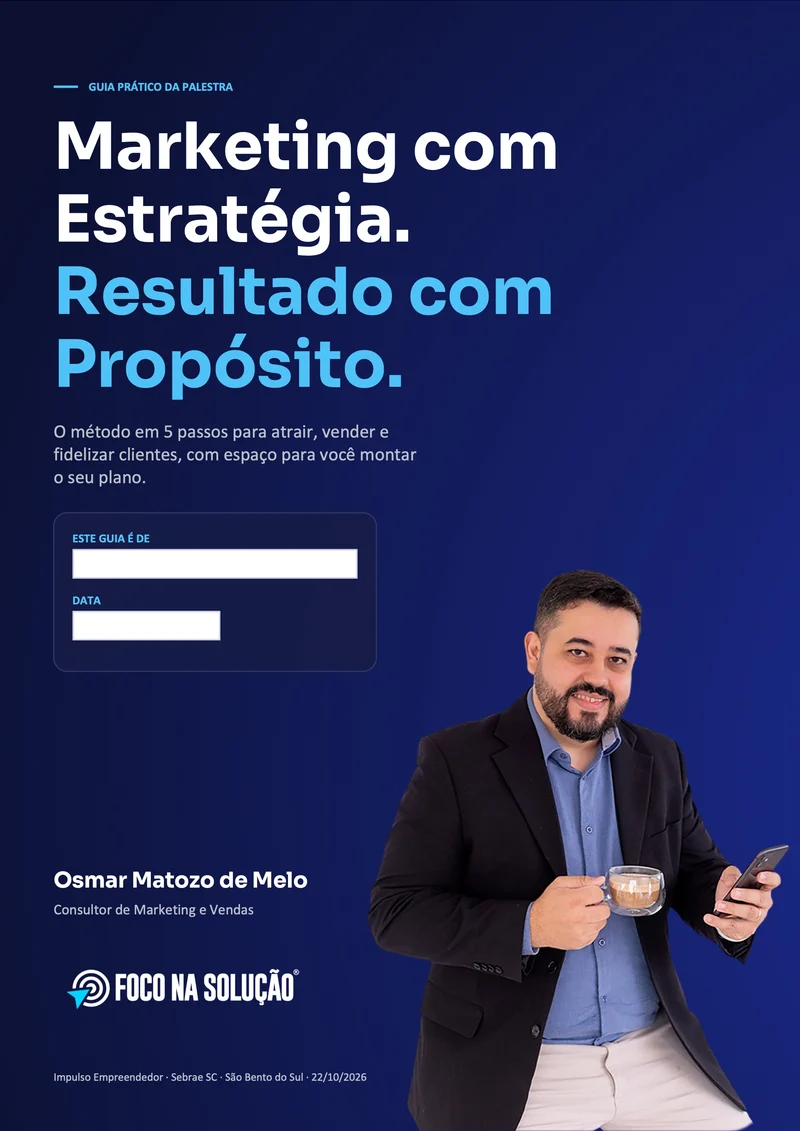 E-book Guia prático: Marketing com Estratégia, de Osmar Matozo de Melo